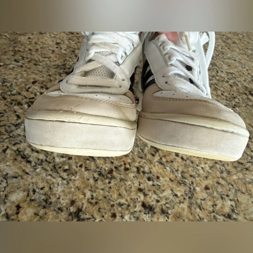 Adidas Originals G.S. ST High Top Sneakers | Vintage Off-White | Men’s 6 - Picture 10 of 13